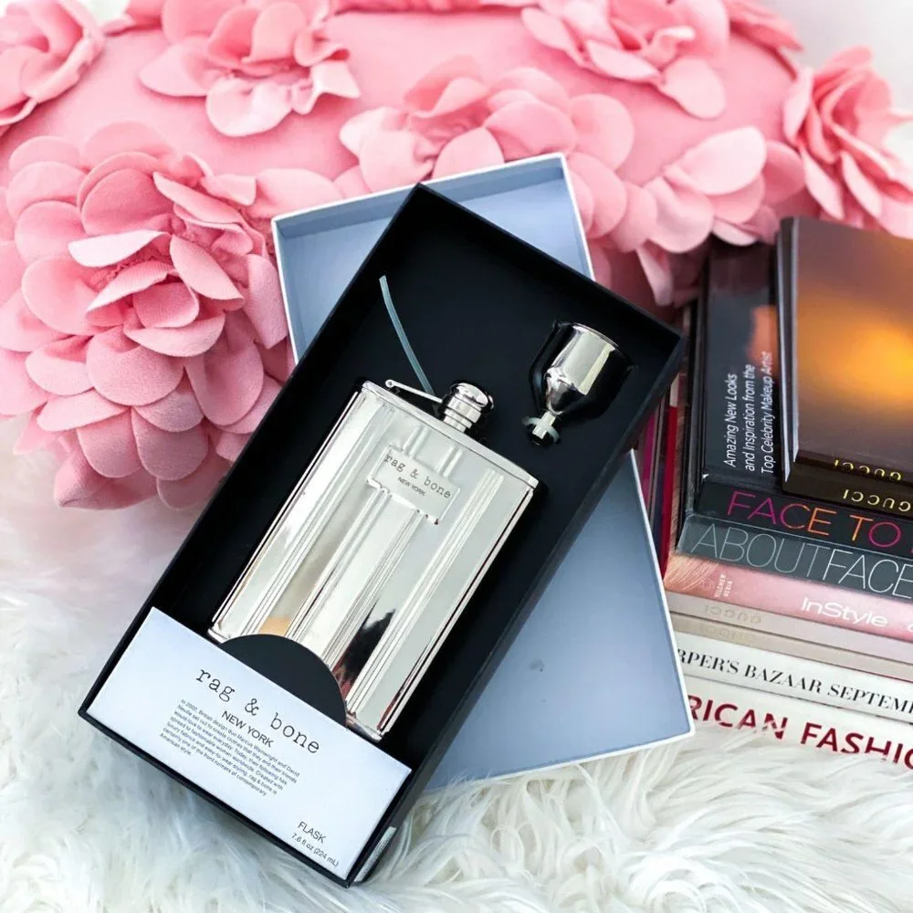 NIB Rag & Bone New York x Neiman Marcus x Target Stainless Steel Flask Gift Set